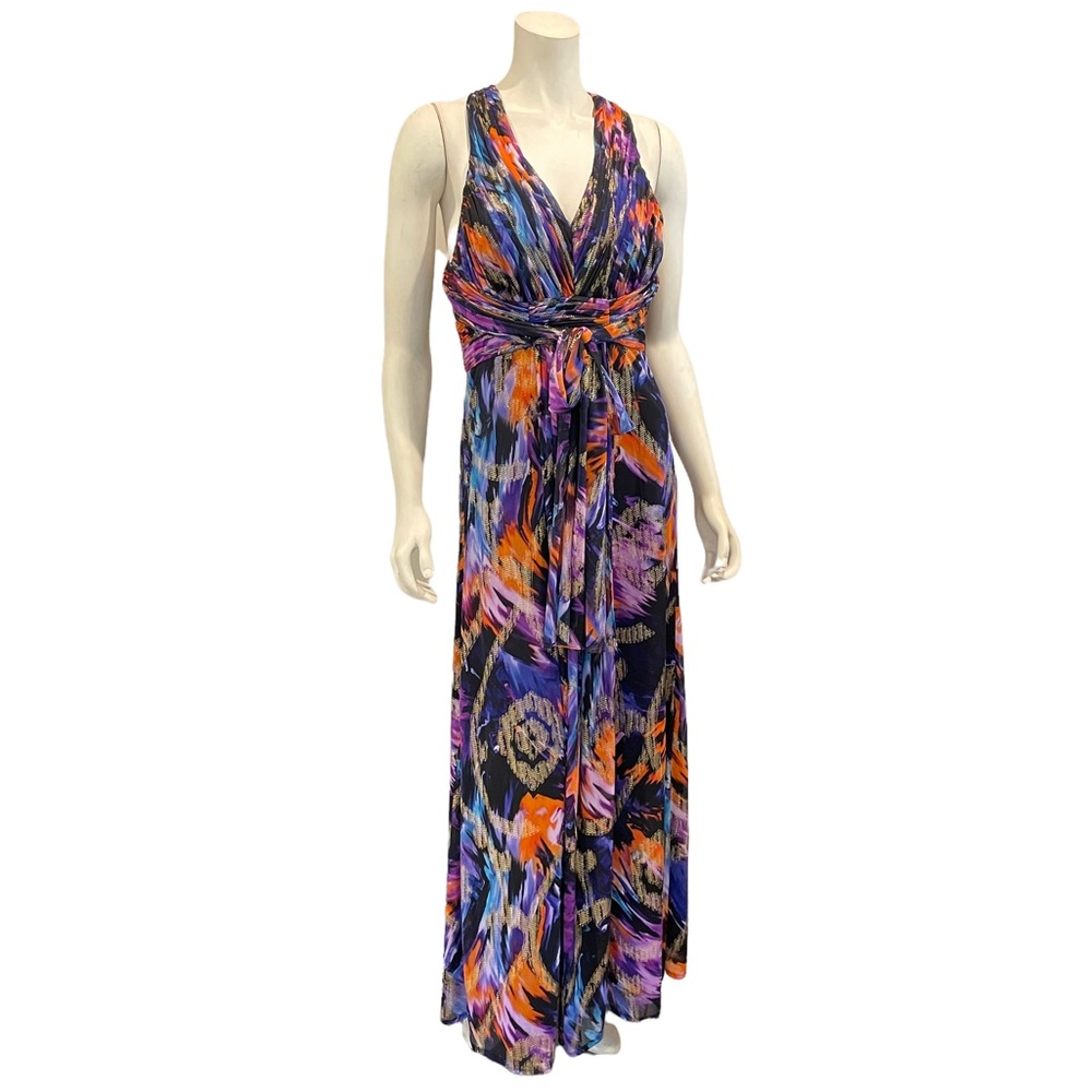 Oleg Cassini Halter Neck Maxi Dress - Picture 2 of 12